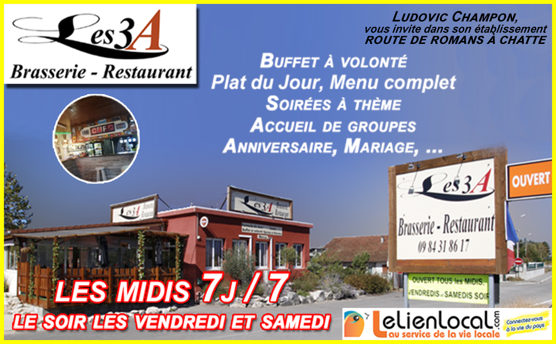 Brasserie Restaurant Traiteur Les 3A
